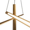 Lex 27-in Vintage Brass LED Chandelier