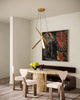 Lex 27-in Vintage Brass LED Chandelier