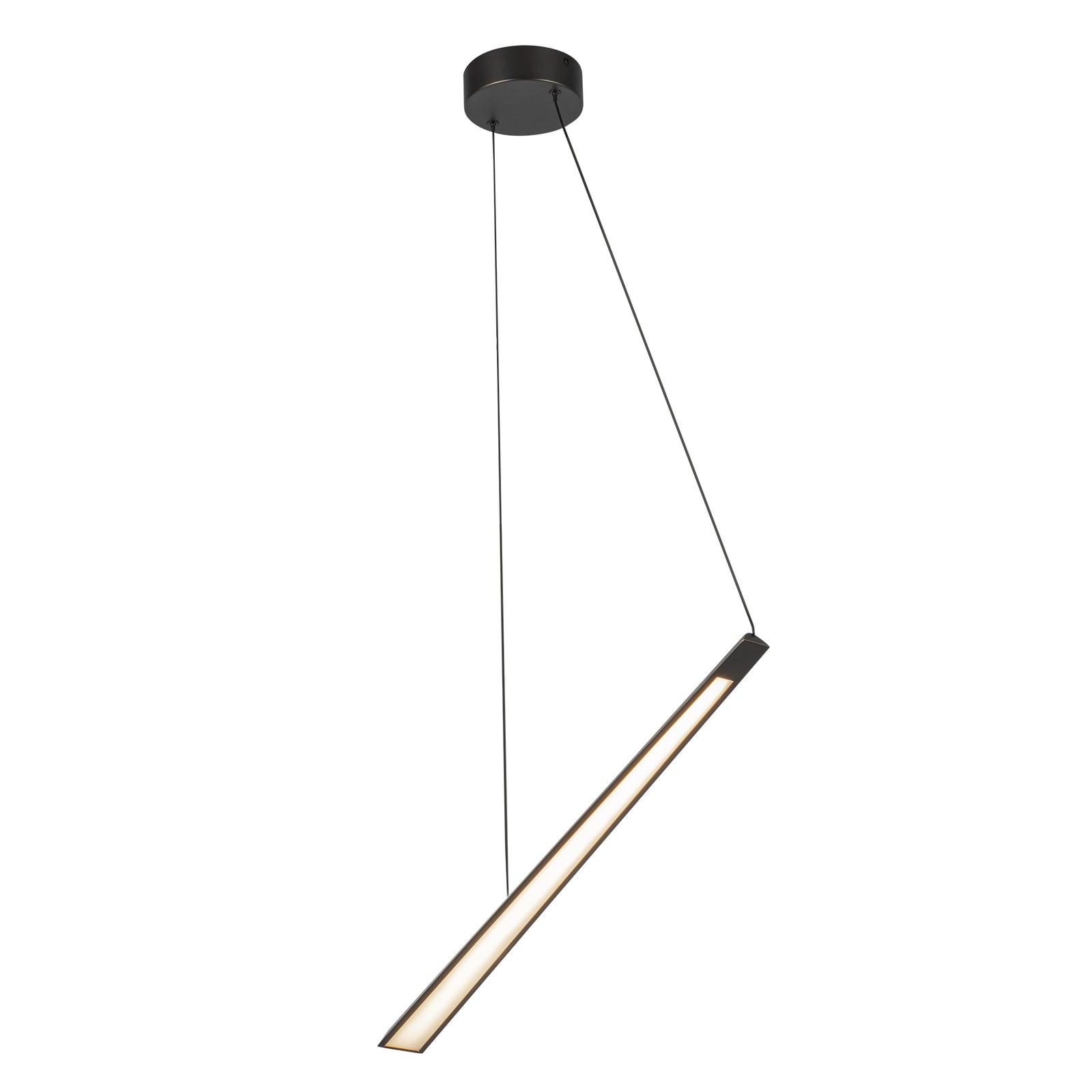Lex 24-in Urban Bronze LED Linear Pendant