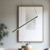 Lex 24-in Urban Bronze LED Linear Pendant