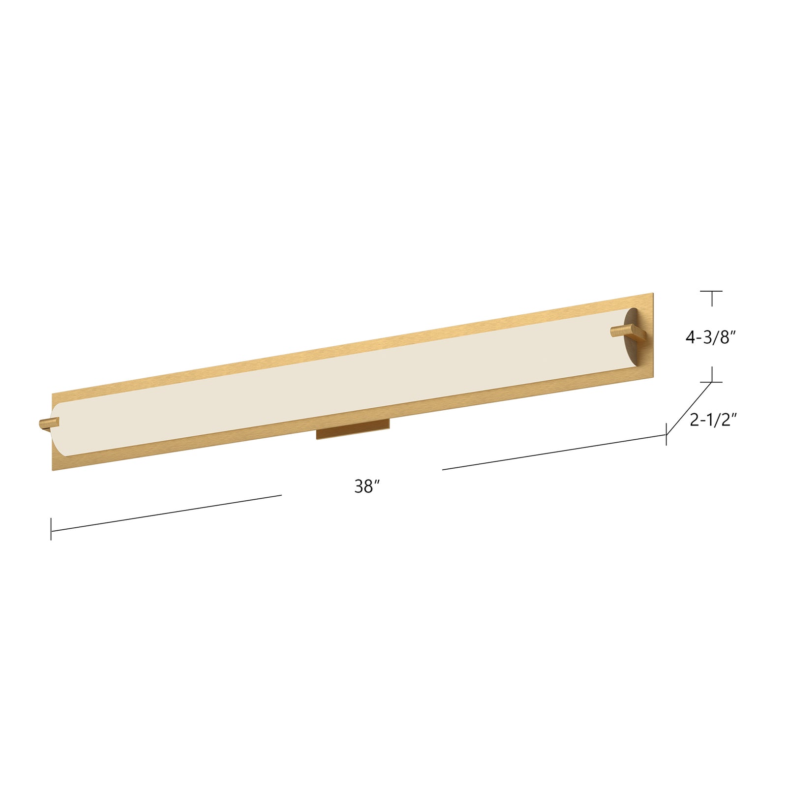 Lighthouse 38-in Brushed Nickel LED Vanity