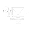 Lio 3-in White LED Exterior Wall/Step Lights