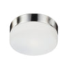 Lomita 12-in Brushed Nickel 2 Lights Flush Mount