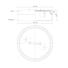 Lomita 12-in Brushed Nickel 2 Lights Flush Mount