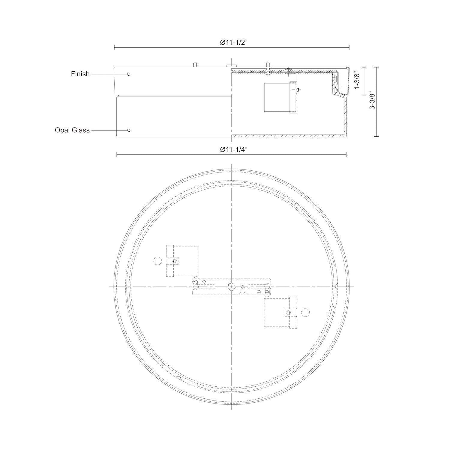 Lomita 12-in Brushed Nickel 2 Lights Flush Mount