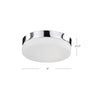 Lomita 11-in Chrome LED Flush Mount