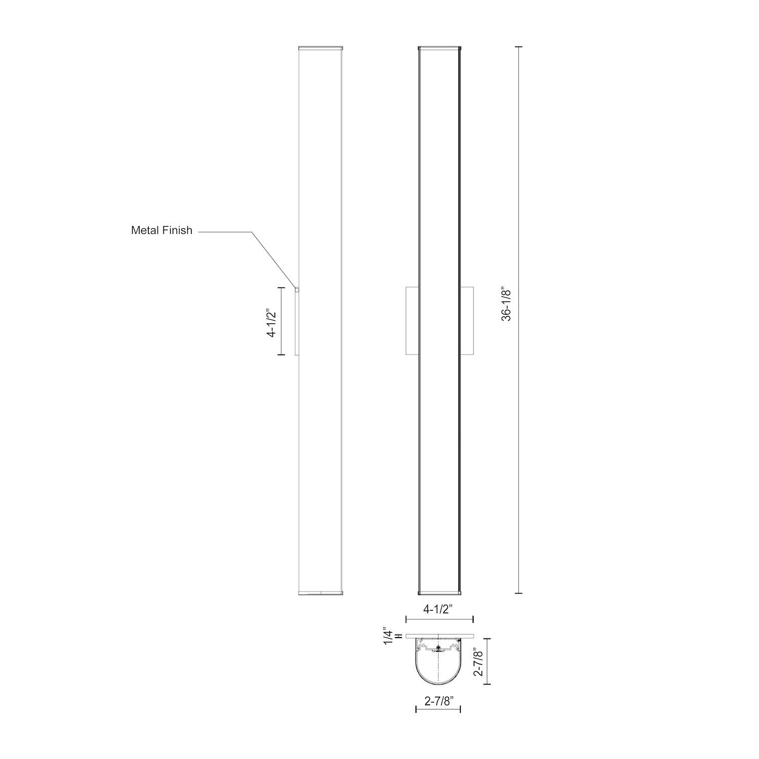 Longitude 36-in Chrome LED Vanity