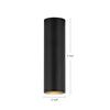 Lorna 7-in (2-in Dia.) 36 Degree Optic Black LED Flush Mount