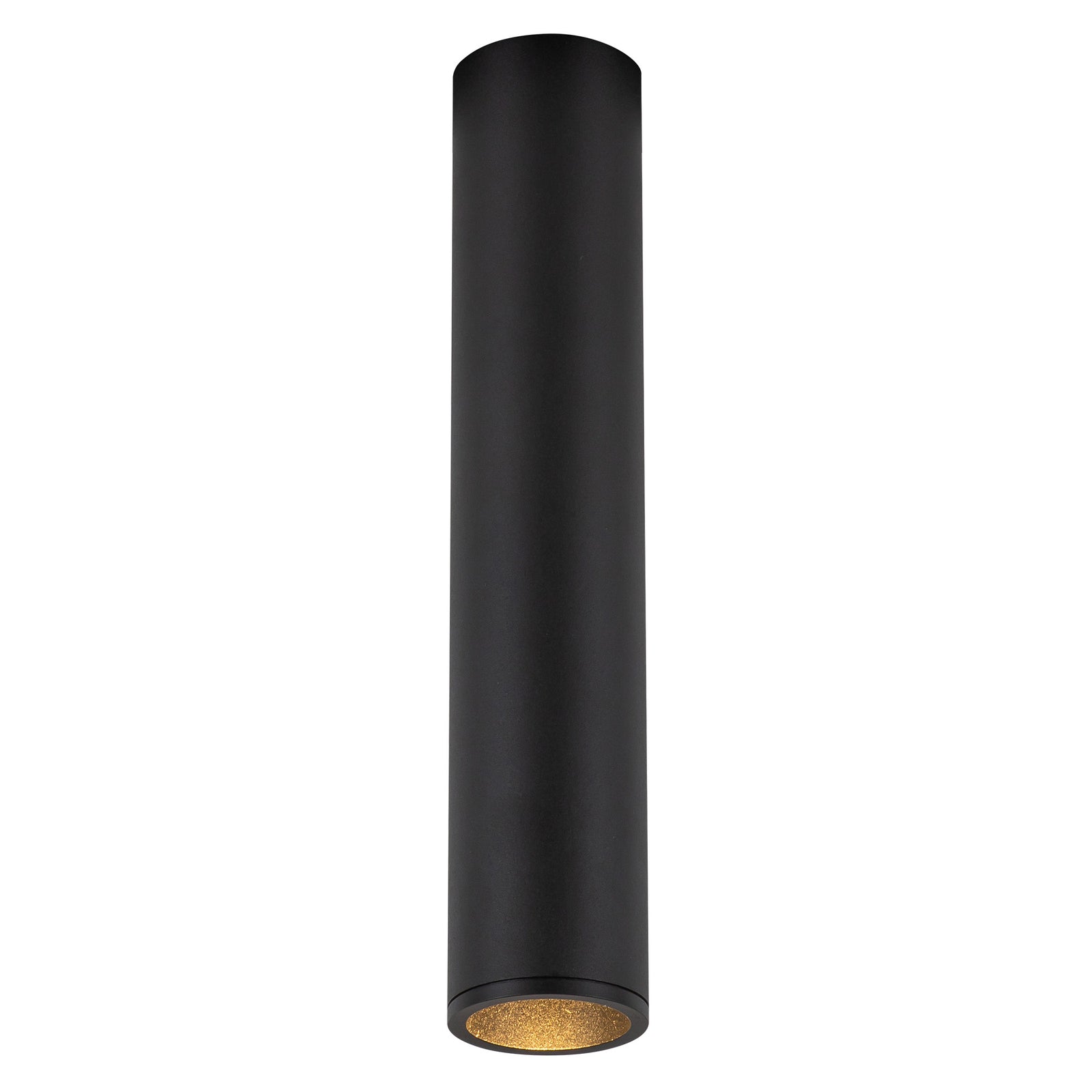 Lorna 11-in (2-in Dia.) 36 Degree Optic Black LED Flush Mount