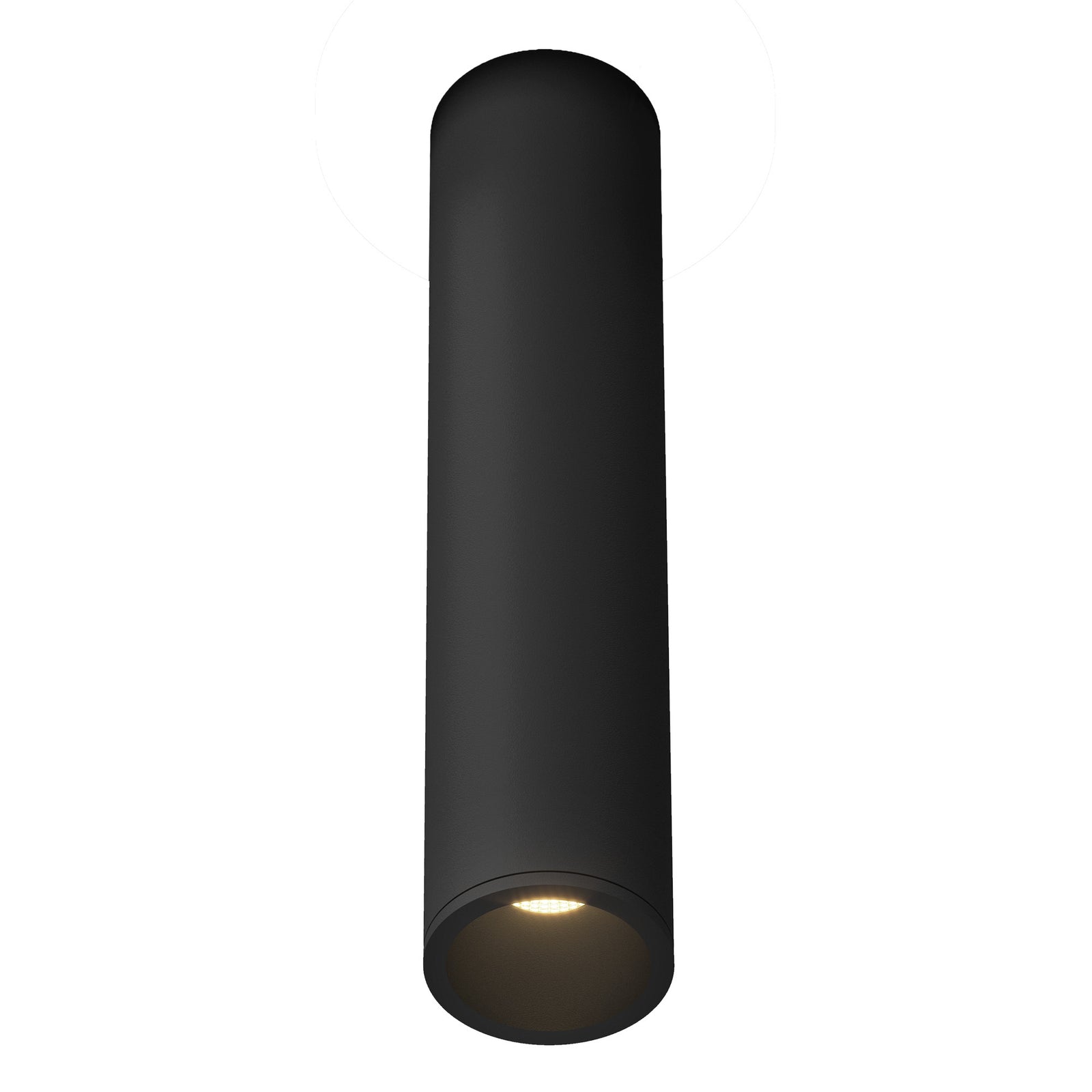 Lorna 11-in (2-in Dia.) 36 Degree Optic Black LED Flush Mount
