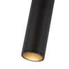 Lorna 8-in (2-in Dia.) 36 Degree Optic Black LED Pendant