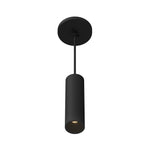 Lorna 8-in (2-in Dia.) 36 Degree Optic Black LED Pendant