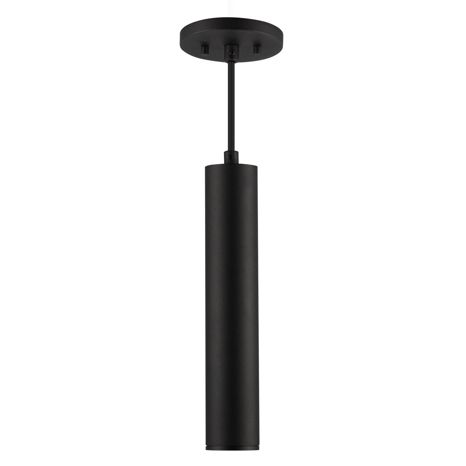 Lorna 12-in (2-in Dia.) 36 Degree Optic Black LED Pendant