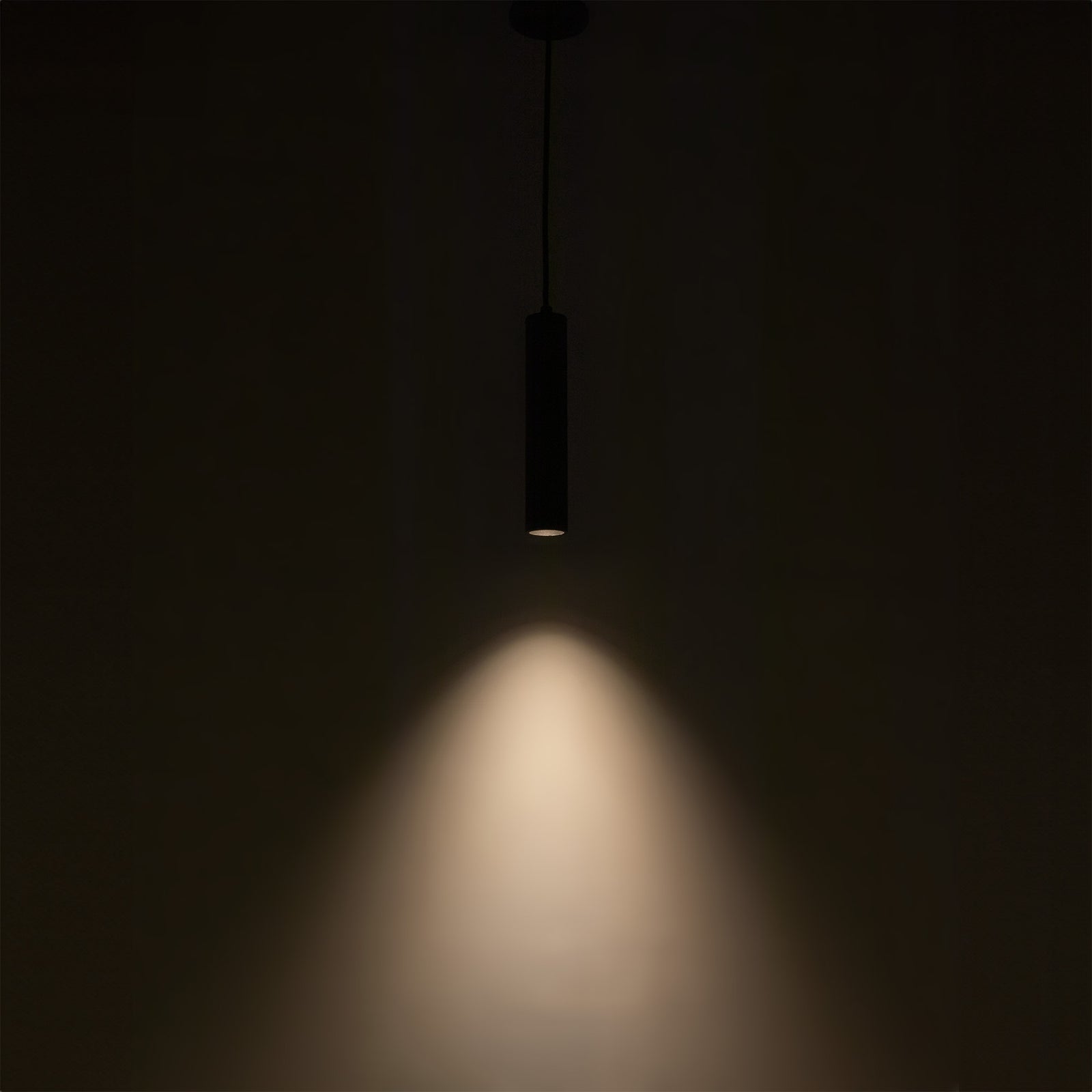 Lorna 12-in (2-in Dia.) 36 Degree Optic Black LED Pendant