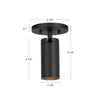 Lorna 6-in (2-in Dia.) 36 Degree Optic Black LED Adjustable Ceiling Mount