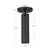Lorna 9-in (2-in Dia.) 36 Degree Optic Black LED Adjustable Ceiling Mount