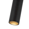 Lorna 8-in (2-in Dia.) 36 Degree Optic Black LED Ceiling Mount