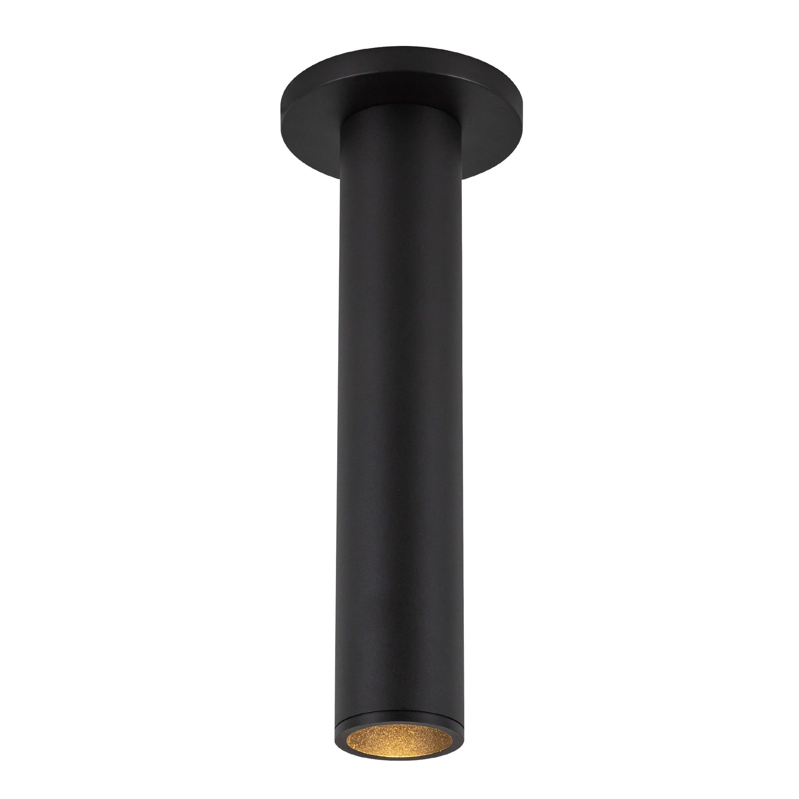 Lorna 12-in (2-in Dia.) 36 Degree Optic Black LED Ceiling Mount