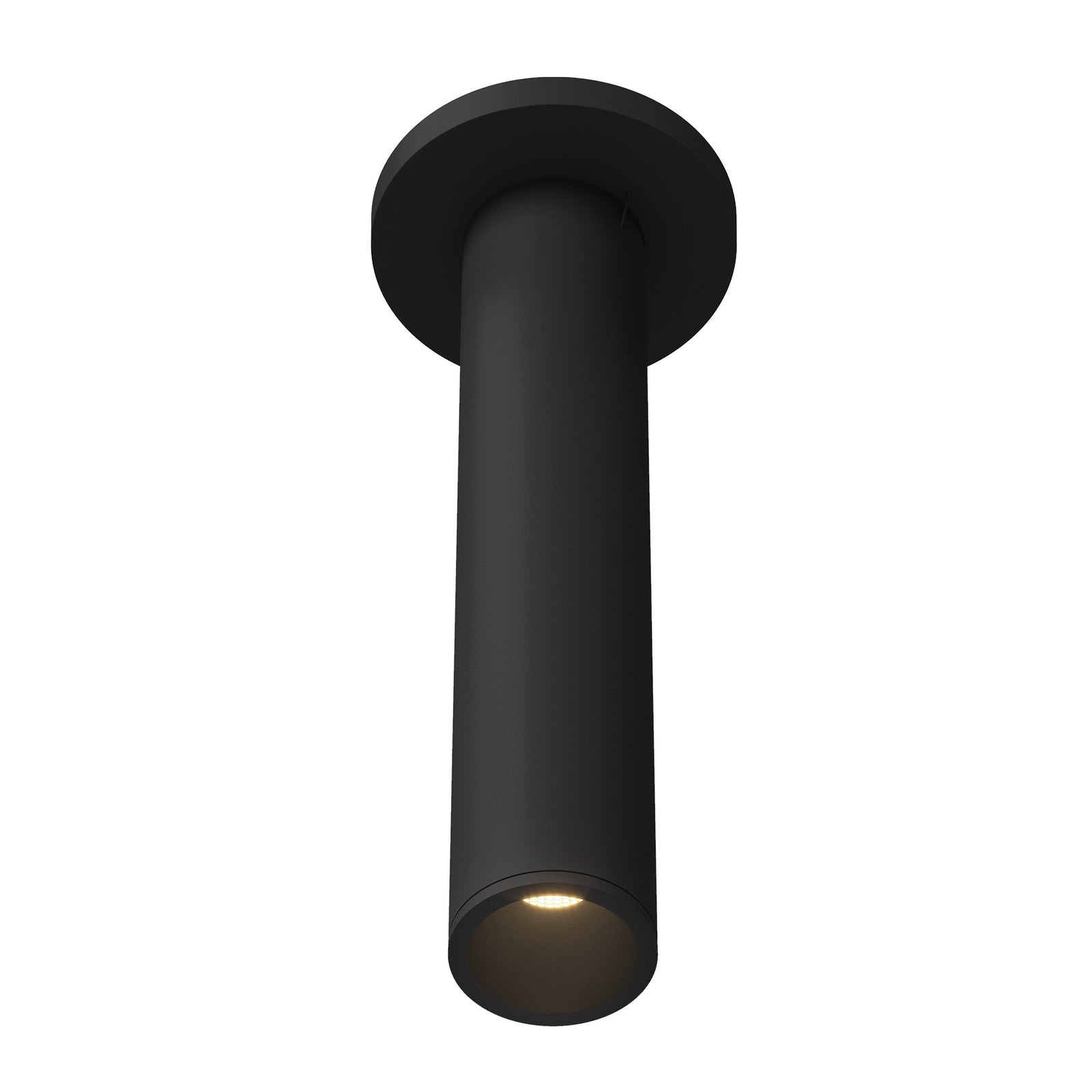 Lorna 12-in (2-in Dia.) 36 Degree Optic Black LED Ceiling Mount