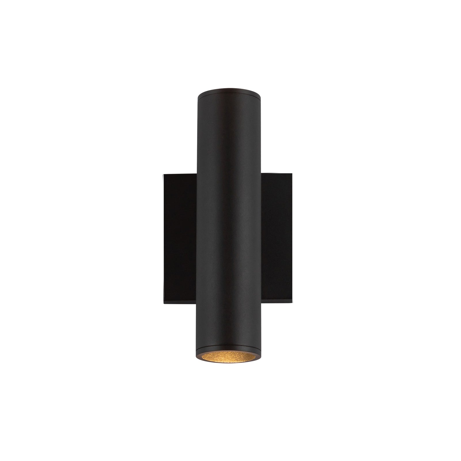 Lorna 9-in (2-in Dia.) 36 Degree Optic Black LED Wall Sconce Up/Down Light