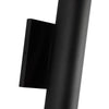 Lorna 9-in (2-in Dia.) 36 Degree Optic Black LED Wall Sconce Up/Down Light