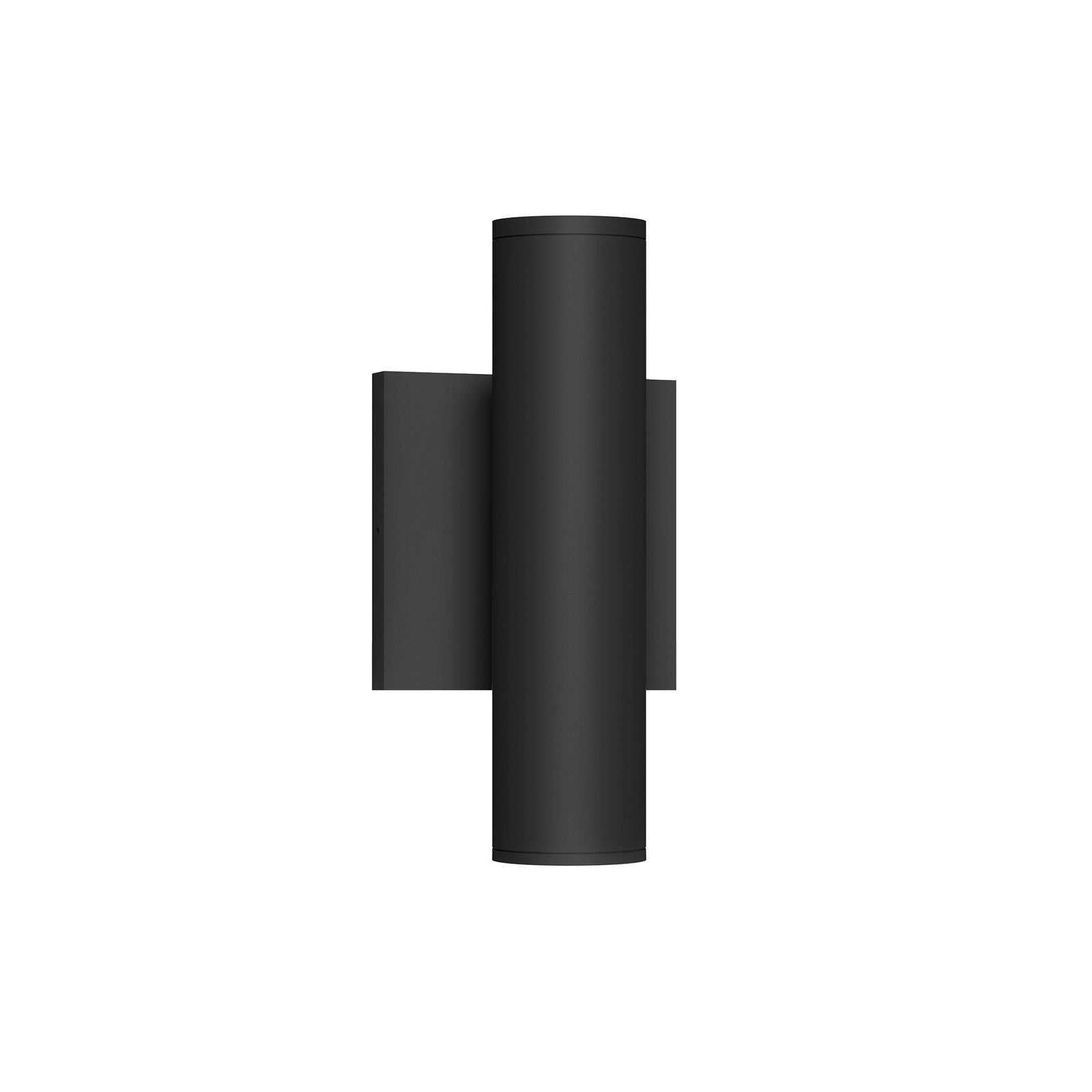 Lorna 9-in (2-in Dia.) 36 Degree Optic Black LED Wall Sconce Up/Down Light