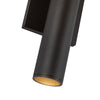 Lorna 12-in (2-in Dia.) 36 Degree Optic Black LED Wall Sconce Up/Down Light