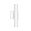 Lorna 12-in (2-in Dia.) 36 Degree Optic White LED Wall Sconce Up/Down Light