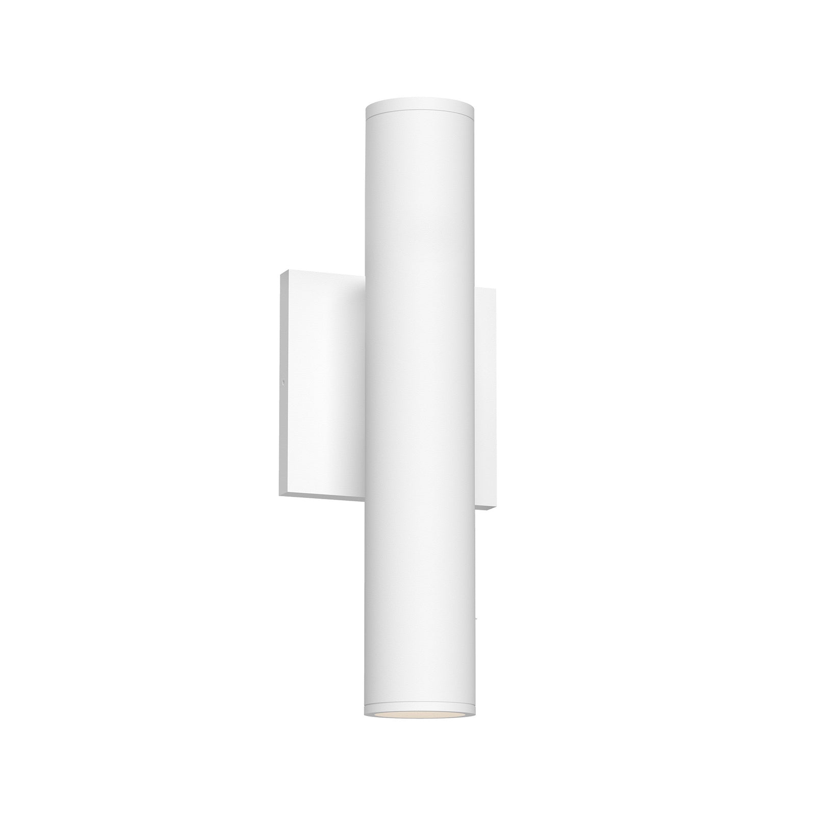 Lorna 12-in (2-in Dia.) 36 Degree Optic White LED Wall Sconce Up/Down Light