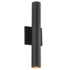 Lorna 16-in (2-in Dia.) 36 Degree Optic Black LED Wall Sconce Up/Down Light