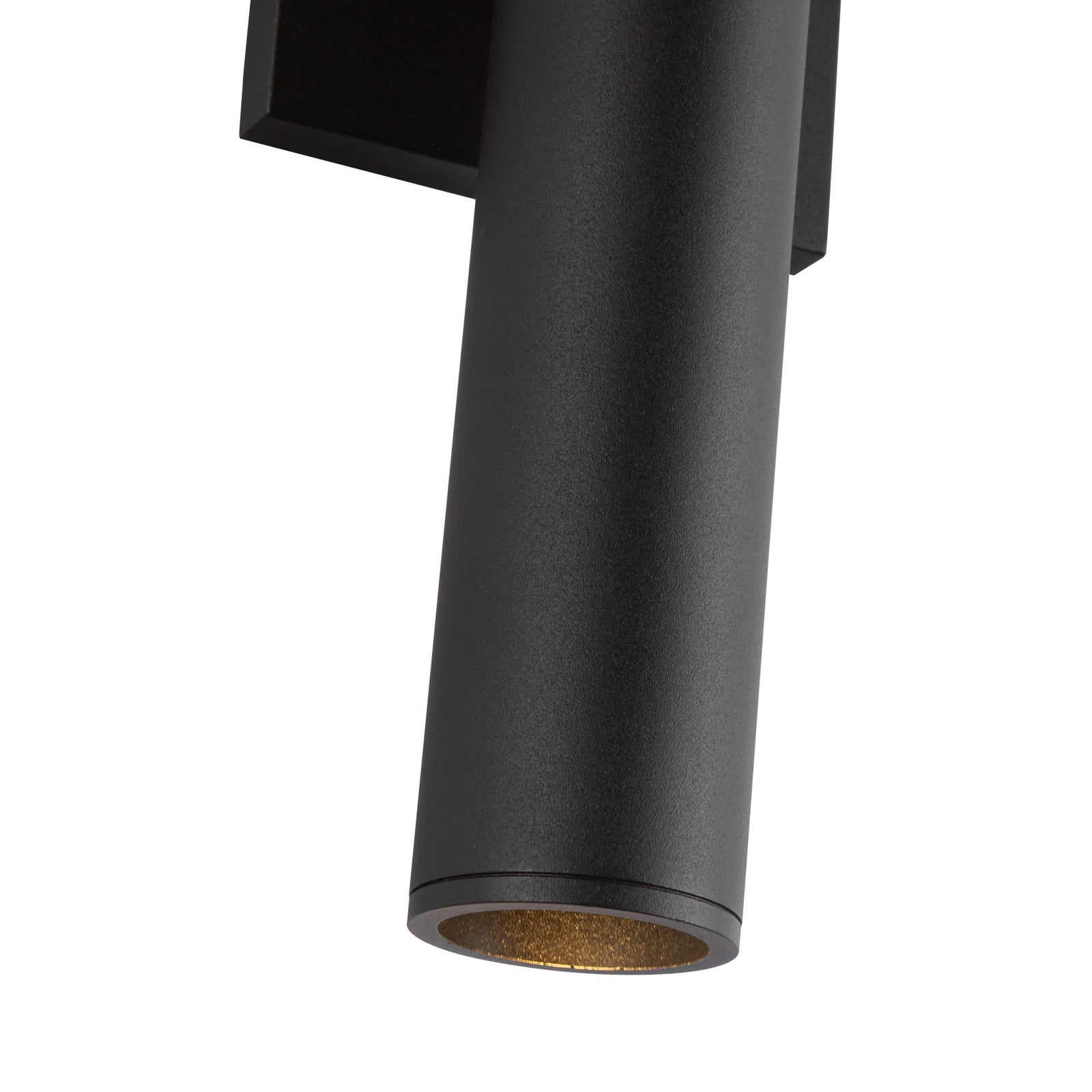 Lorna 16-in (2-in Dia.) 36 Degree Optic Black LED Wall Sconce Up/Down Light