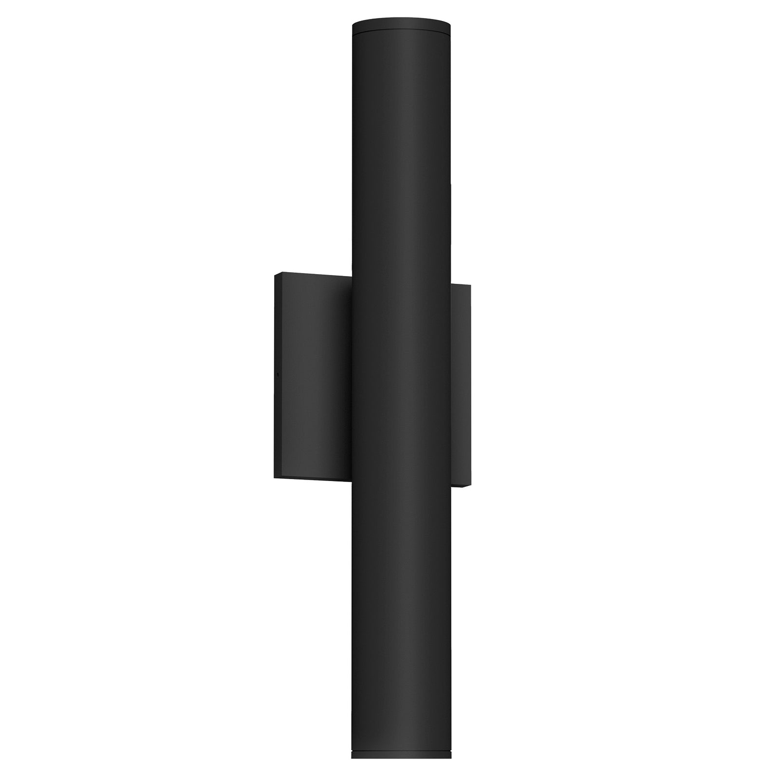Lorna 16-in (2-in Dia.) 36 Degree Optic Black LED Wall Sconce Up/Down Light