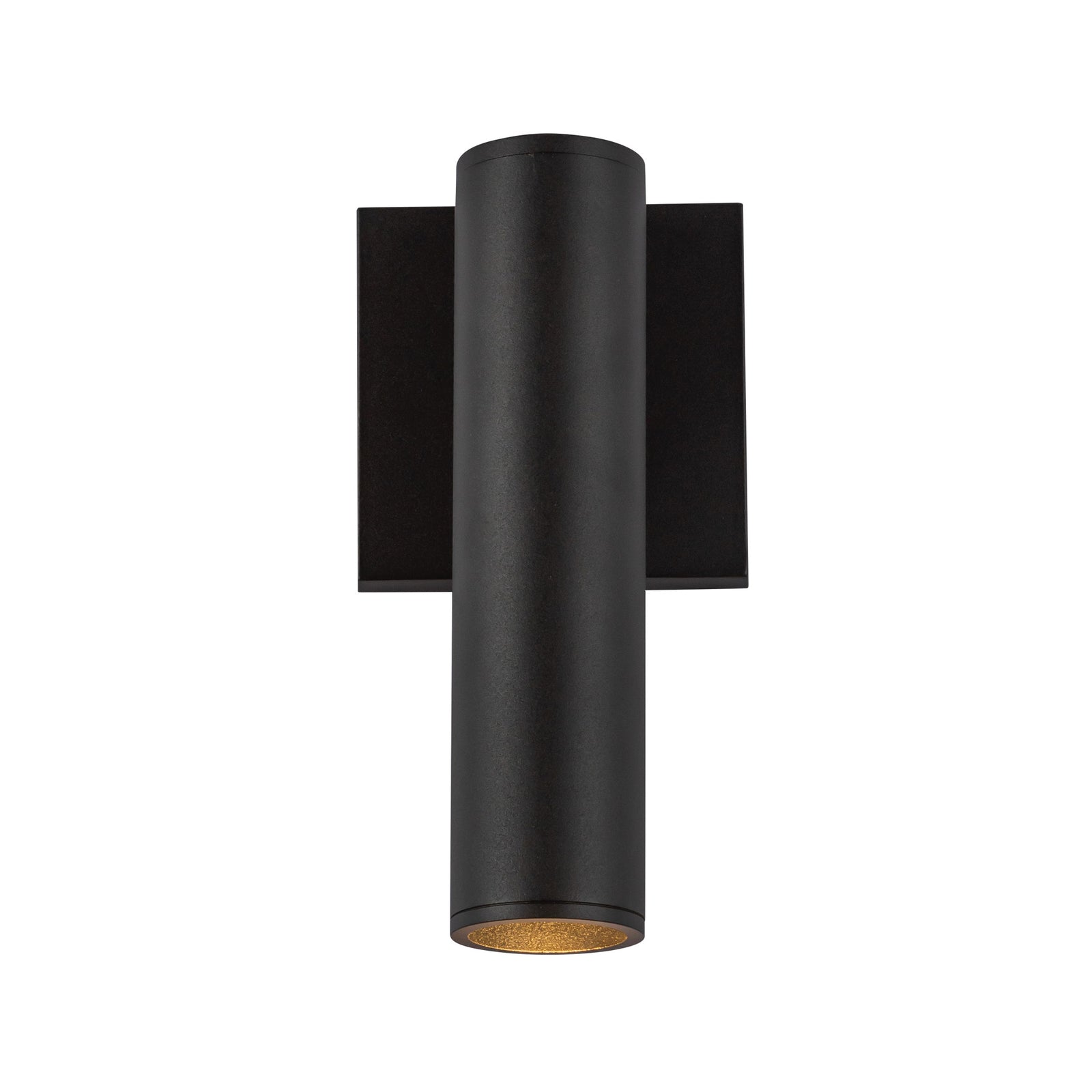 Lorna 9-in (2-in Dia.) 36 Degree Optic Black LED Wall Sconce
