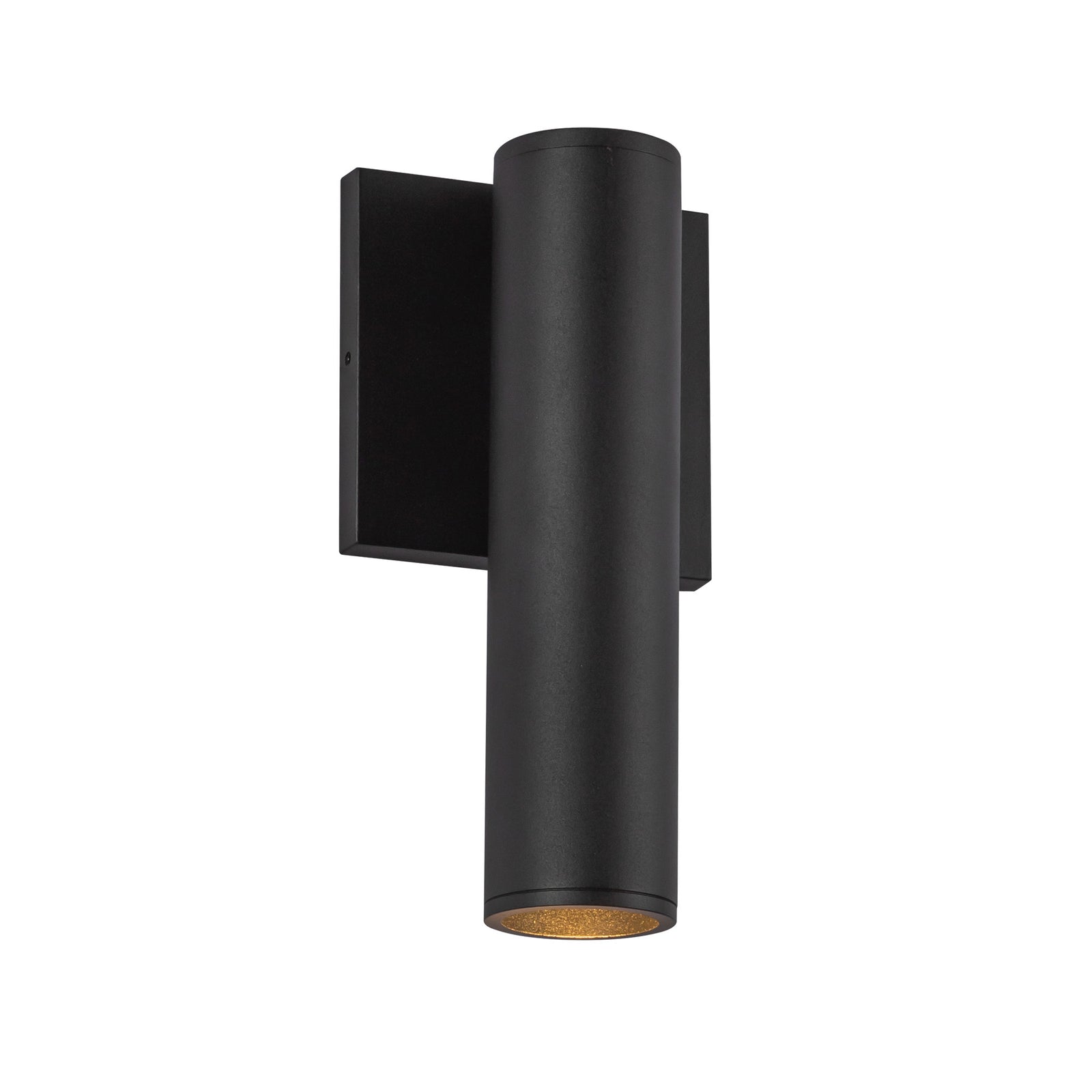 Lorna 9-in (2-in Dia.) 36 Degree Optic Black LED Wall Sconce