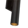 Lorna 9-in (2-in Dia.) 36 Degree Optic Black LED Wall Sconce