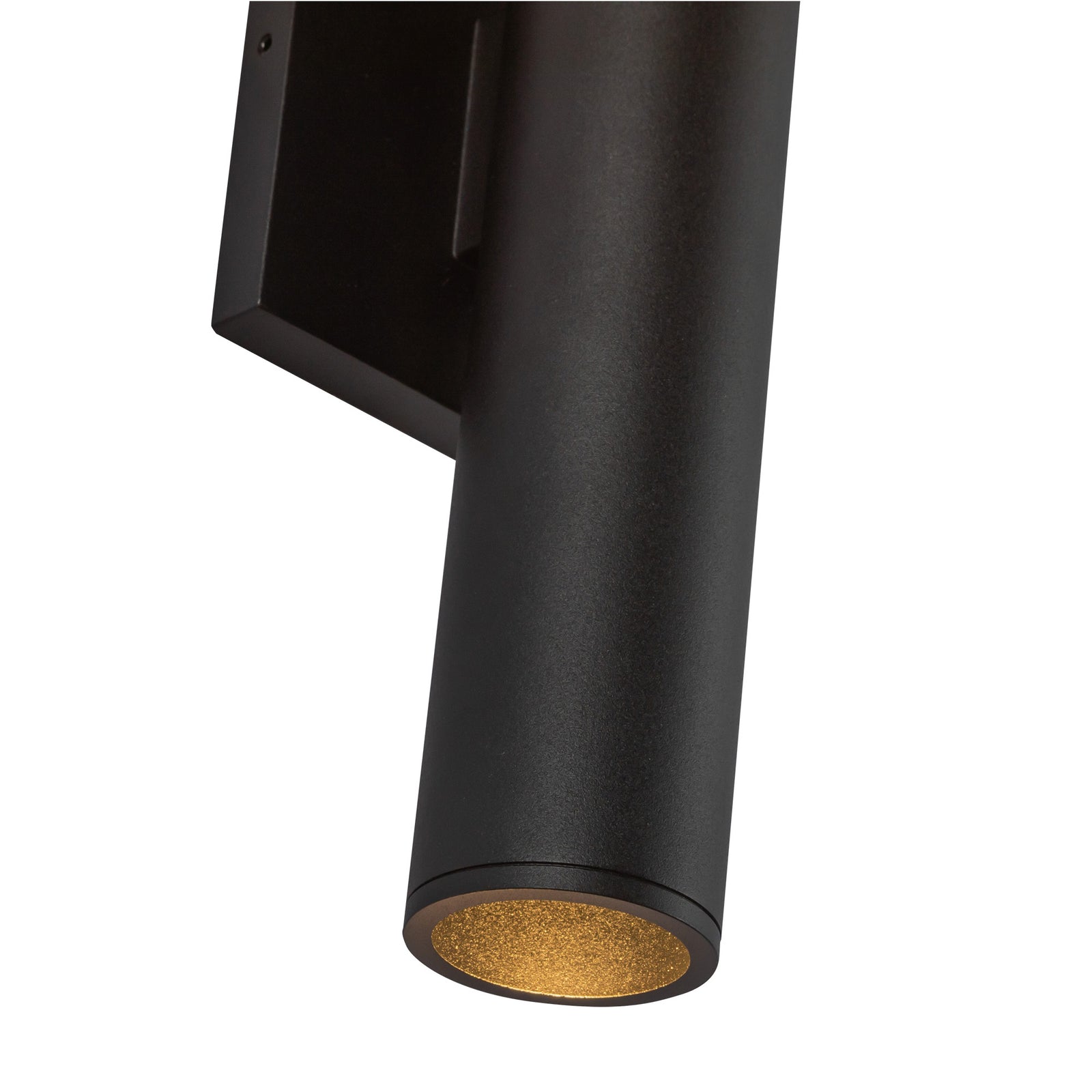 Lorna 9-in (2-in Dia.) 36 Degree Optic Black LED Wall Sconce