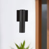 Lorna 9-in (2-in Dia.) 36 Degree Optic Black LED Wall Sconce