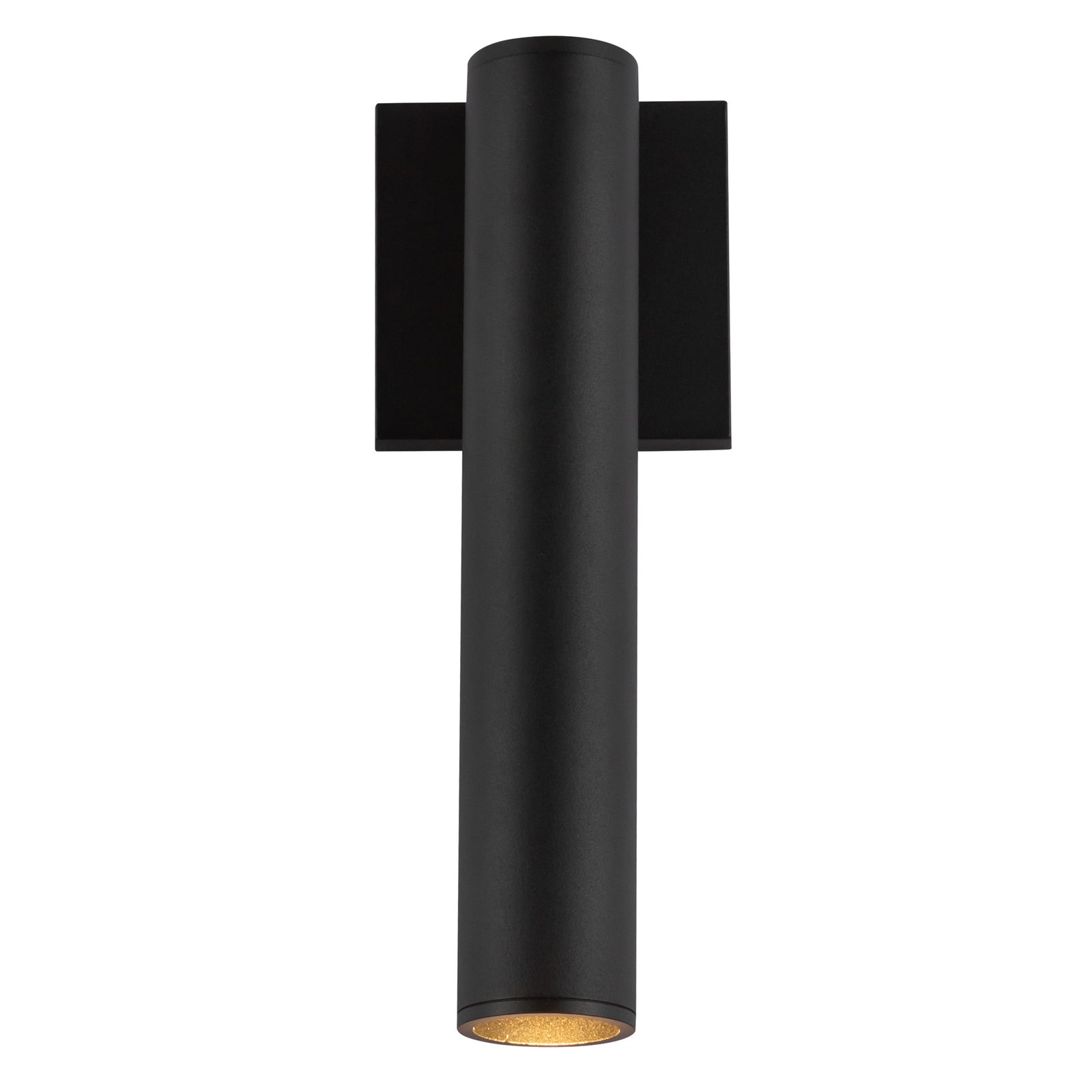 Lorna 12-in (2-in Dia.) 36 Degree Optic Black LED Wall Sconce