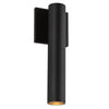Lorna 12-in (2-in Dia.) 36 Degree Optic Black LED Wall Sconce