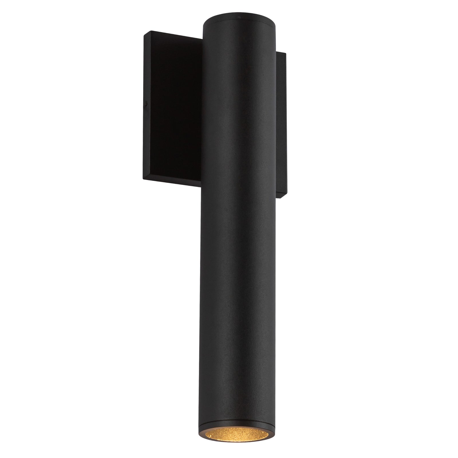 Lorna 12-in (2-in Dia.) 36 Degree Optic Black LED Wall Sconce