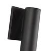 Lorna 12-in (2-in Dia.) 36 Degree Optic Black LED Wall Sconce