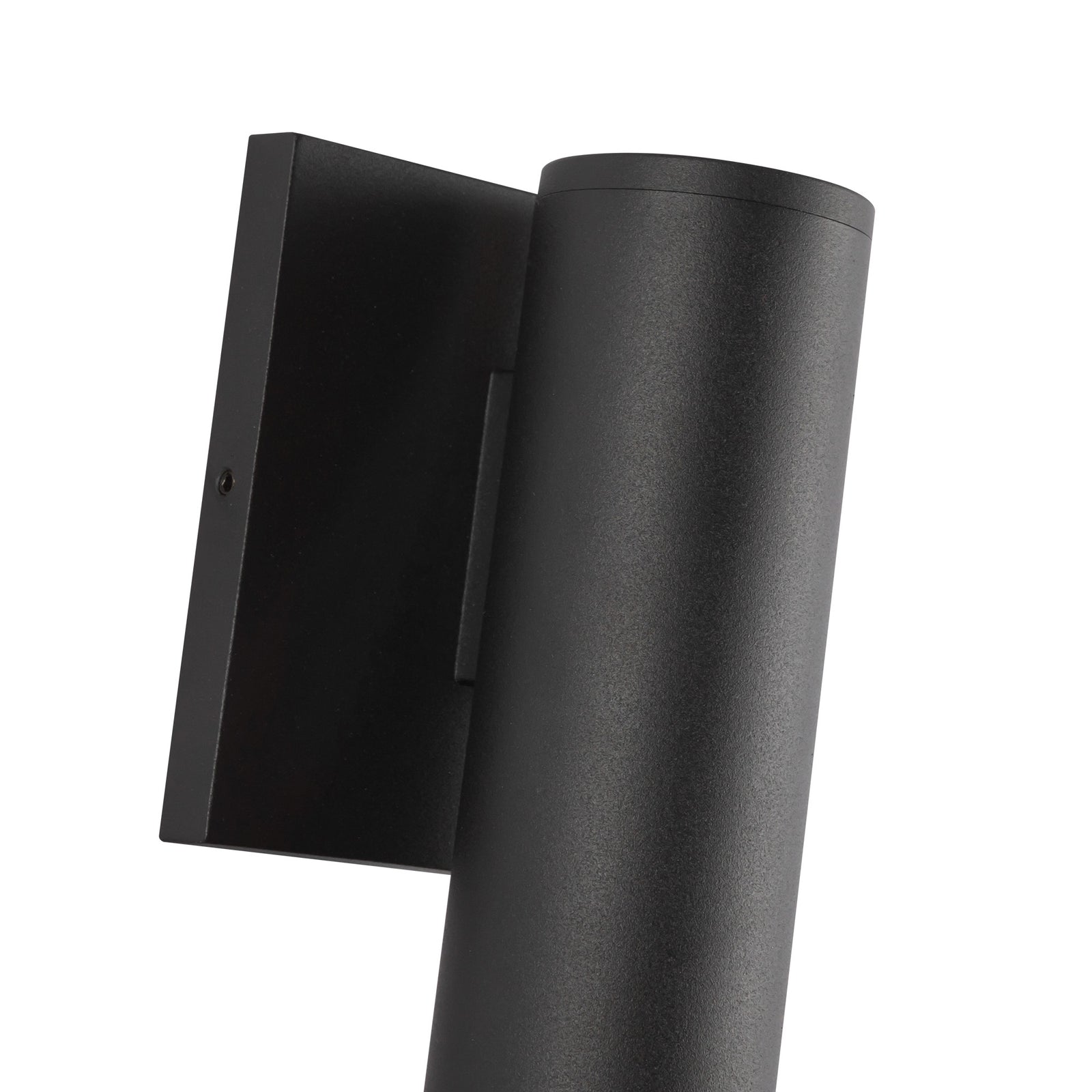 Lorna 12-in (2-in Dia.) 36 Degree Optic Black LED Wall Sconce