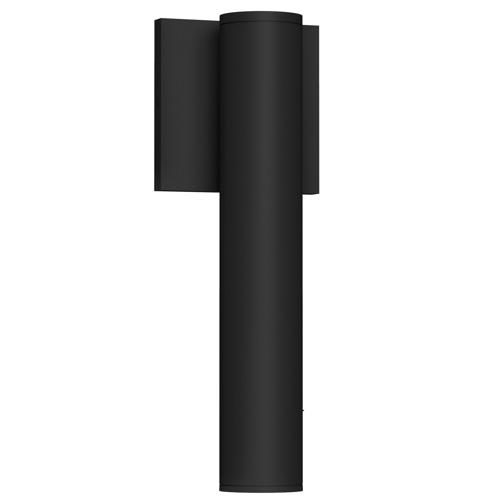 Lorna 12-in (2-in Dia.) 36 Degree Optic Black LED Wall Sconce