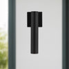 Lorna 12-in (2-in Dia.) 36 Degree Optic Black LED Wall Sconce