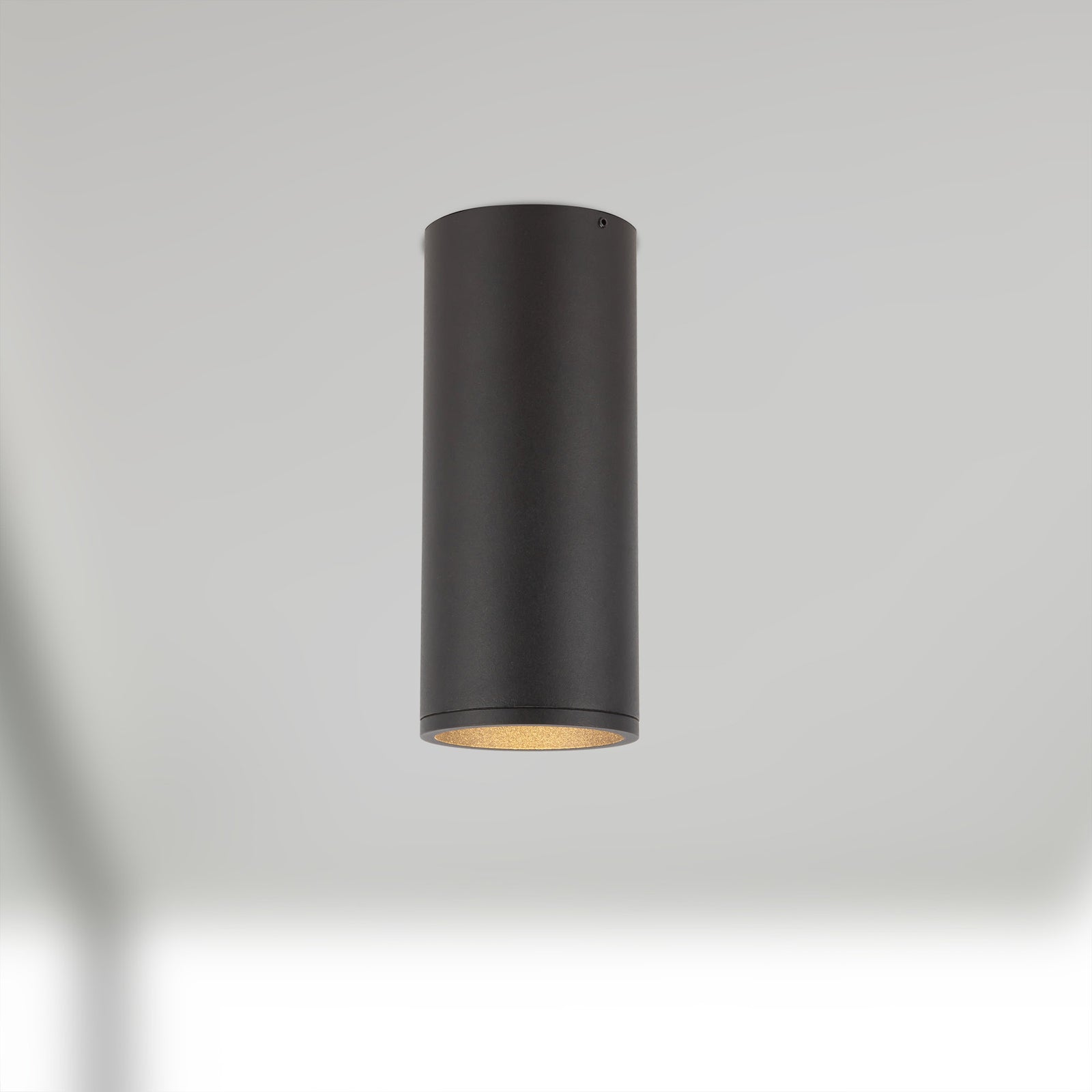Lorna 10-in (3-in Dia.) 36 Degree Optic Black LED Concrete Ceiling Mount