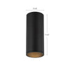 Lorna 7-in (3-in Dia.) 36 Degree Optic Black LED Flush Mount