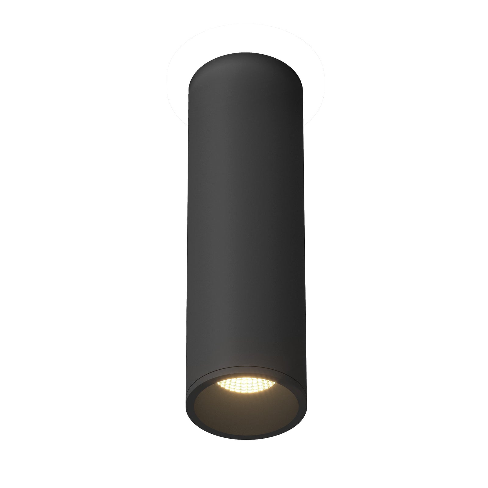 Lorna 11-in (3-in Dia.) 36 Degree Optic Black LED Flush Mount