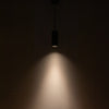 Lorna 8-in (3-in Dia.) 36 Degree Optic Black LED Pendant
