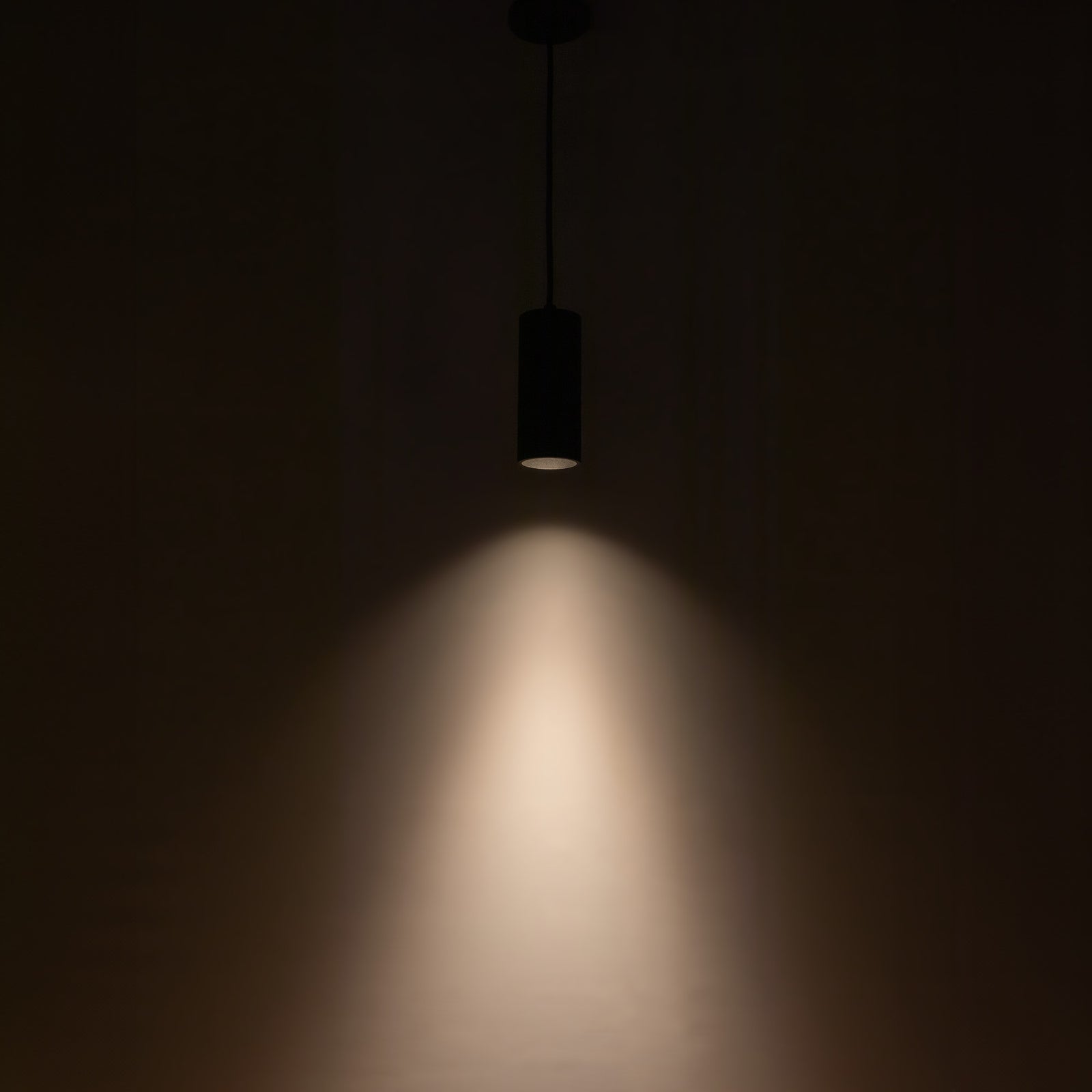 Lorna 8-in (3-in Dia.) 36 Degree Optic Black LED Pendant