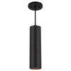 Lorna 12-in (3-in Dia.) 36 Degree Optic Black LED Pendant